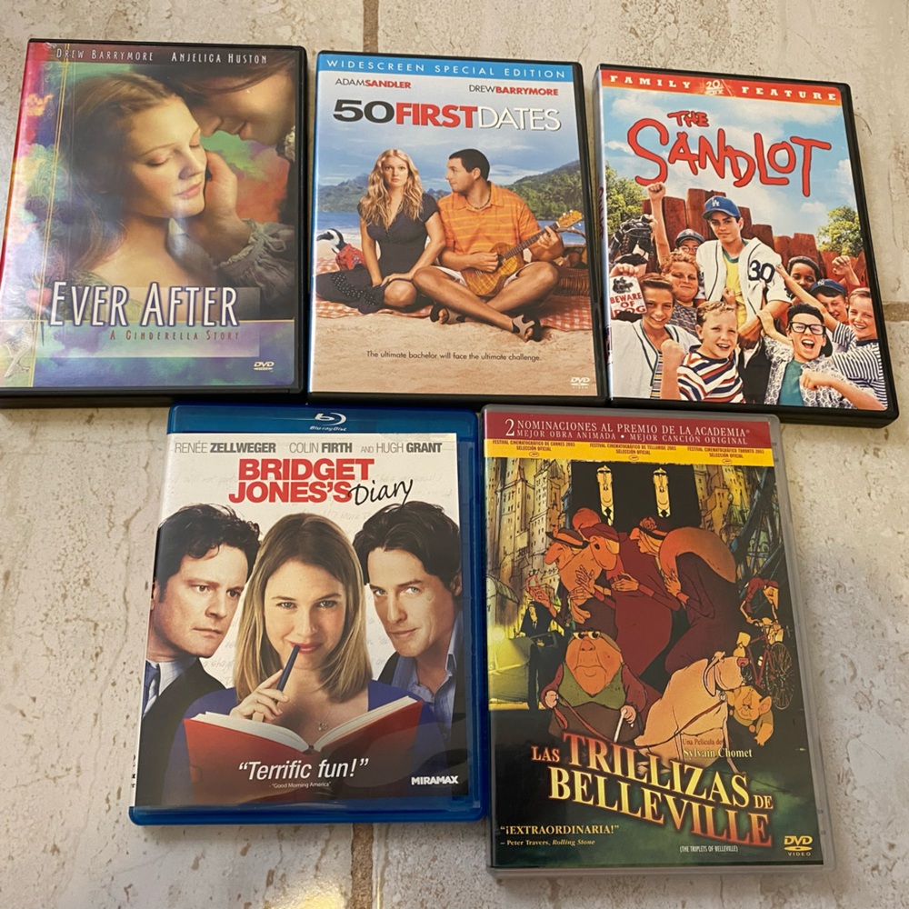 DVD Movie Collection- Set of 4 DVD and 1 blue ray disc